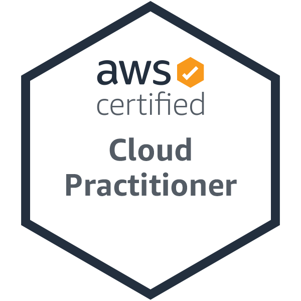 AWS Certified Cloud Practitioner badge